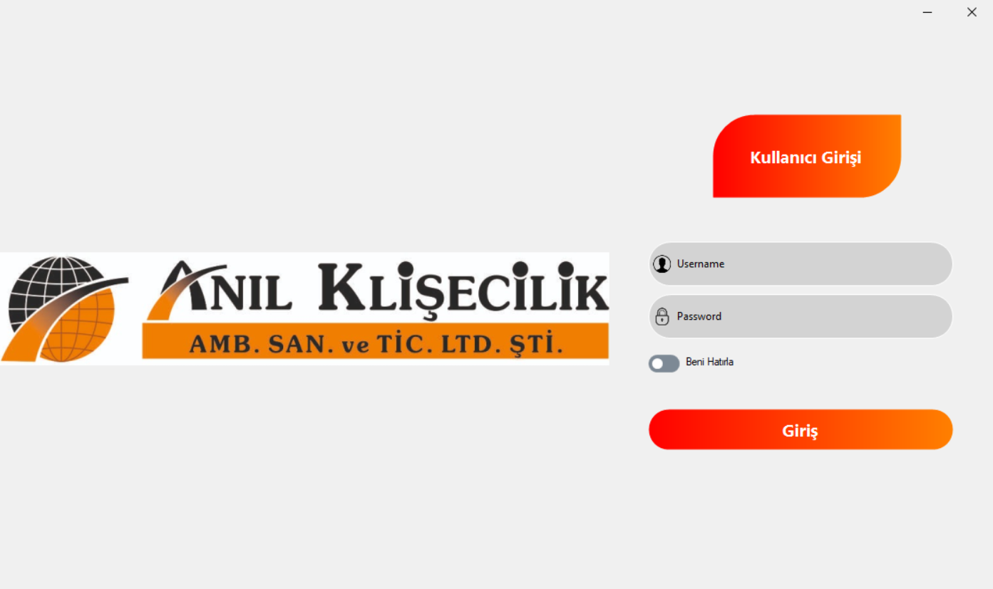 Personel Takip ekran 1